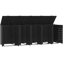 deluke Mülltonnenbox GORILO 345 x 117 x 79 cm schwarz