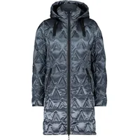 GIL BRET Damen Daunenmantel mit Kapuze 38, Blau - 38