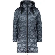 GIL BRET Damen Daunenmantel mit Kapuze 38, Blau - 38