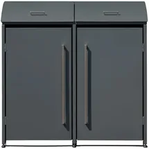 Westmann Mülltonnenbox Moderna 2 139 x 83 x 135 cm anthrazit