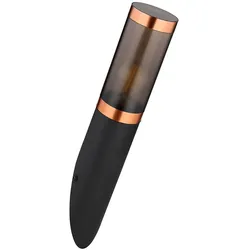 Wandleuchte, Edelstahl, schwarz, rauch, Kupfer, H 41 cm