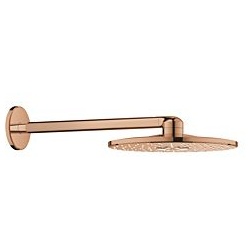 Grohe Rainshower Kopfbrauseset 26475DA0 warm sunset, Brausearm 430mm, 2 Stahlarten