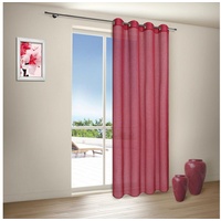 Happy Home Vorhang »MIRANDA«, (1 St.), HxB: 235x140, halbtransparent, rot