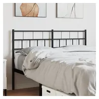 VidaXL Kopfteil Metall Schwarz 140 cm