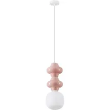 Nova Luce CLIO 3-flg. E14 60 cm Pink/Weiß