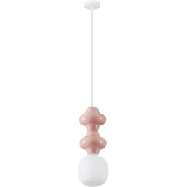 Nova Luce CLIO 3-flg. E14 60 cm Pink/Weiß