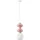Nova Luce CLIO 3-flg. E14 60 cm Pink/Weiß