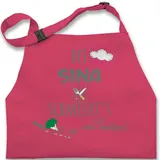 Kinderschürze Schürze Kinder Jungen Mädchen - Kochschürze - Bei Name schmeckts am besten I Geschenk Koch I Hobbyköche - 2-6 Jahre - Pink - kinderkochschürze kochen kinderkochschürzen kind - 2-6 Jahre