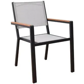 Home Deluxe Gartenstuhl stapelbar SEDIA 63 x 56 x 85 cm grau 2 St.