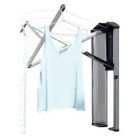 Brabantia WallFix Wandwäschetrockner 24M mit Aufbewahrungsschutzbox