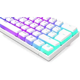 endorfy Thock Compact Wireless Pudding, Onyx White, PBT, LEDs RGB, hot-swap, Kailh Box RED, USB/Bluetooth, DE (EY5D003)