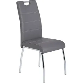 Hela Susi S Esszimmerstuhl, 2er Set 2 Stk.2 oder 4 Stück, mit Griff, grau