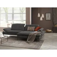 W.Schillig Ecksofa »enjoy&MORE«, Sitztiefenverstellung, Füße bronze pulverbeschichtet, Breite 294 cm grau