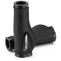 ROCKBROS Leder-Fahrradgriffe 13 cm – Ergonomisch Schwarz