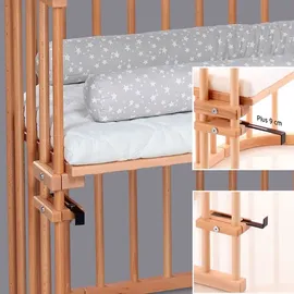 babybay Maxi Beistellbett seidenmatt klarlackiert