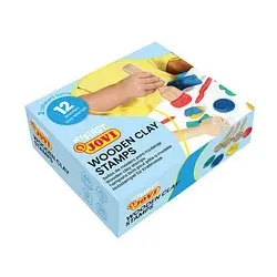 JOVI MY FIRST PLASTILINA Motivstempel-Set 3 verschiedene Reliefs