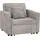MCW Schlafsessel MCW-L90 Cord 200 x 100 x 70 cm Grau mit Schlaffunktion