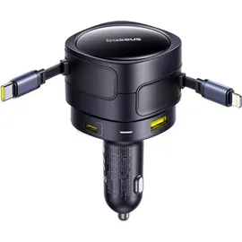 Baseus Enjoyment Max Car Charger 90W USB-C Lightning USB-A USB-C Ports - Black