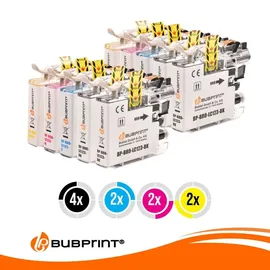 Bubprint 10 Druckerpatronen kompatibel für Brother LC-123 für DCP-J132 DCP-J152 W DCP-J4110 DCP-J552 DCP-J752 DW MFC-J245 MFC-J4410 MFC-J4510 MFC-J470 MFC-J6520 MFC-J6720 MFC-J870 DW