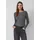 s.Oliver Geripptes Langarmshirt mit Knopf-Detail am Arm - grau - 42