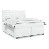 vidaXL Boxspringbett 180 x 200 cm Weiß