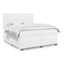 vidaXL Boxspringbett 180 x 200 cm Weiß
