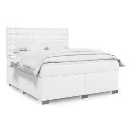 vidaXL Boxspringbett 180 x 200 cm Weiß