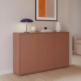 Carryhome Sideboard, Terracotta, Kunststoff, 4 Fächer, 154.2x99.1x34.9 cm, Wohnzimmer, Kommoden & Sideboards, Sideboards