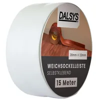 Dalsys Weichsockelleiste Selbstklebend 5m Grau Fußbodenleiste