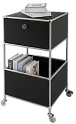 floordirekt Concept Epure Stahl Beistelltisch 400 x 400 x 690 mm Schwarz