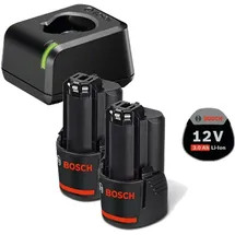 Bosch Akku-Starter-Set GBA 12 Volt / 2x 3,0 Ah / Schnellladegerät GAL 12V-20