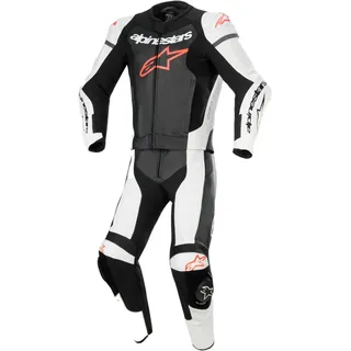 Alpinestars GP Force Lurv Lederkombi 2tlg. perforiert - Schwarz/Weiß/Neon-Rot - 58