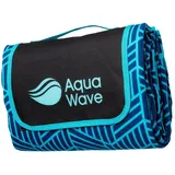 AQUAWAVE Picknickdecke geometrisch blau 140 x 170 cm