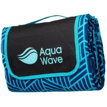 AQUAWAVE Picknickdecke geometrisch blau 140 x 170 cm