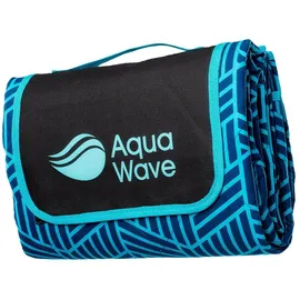 AQUAWAVE Picknickdecke geometrisch blau 140 x 170 cm