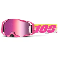 100% Armatic Sellars Offroad brille White / Pink Mirror Pink