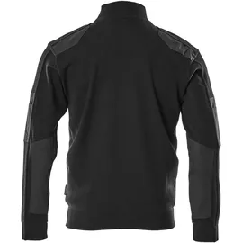 Mascot Strickpullover mit kurzem Reißverschluss Schwarz 4XL