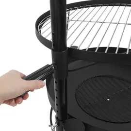 BBQ-Toro Feuerschale mit Grillrost Ø 50 cm Schwarz