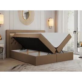 MKS Boxbett Gold-6 160 x 200 cm H4 Braun