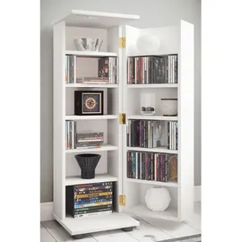 VCM Engalo CD-Regal 31 x 31 x 93 cm Weiß