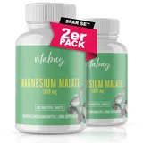 Vitabay Magnesium Malat 360 Tabletten - Magnesium Hochdosiert 1000mg - VEGAN & Laborgeprüft - Magnesium Malate Hochdosiertes Magnesium - Magnesiummalat - Magnesiummalate - Magnesium Malate 1000mg