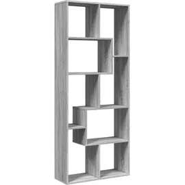 vidaXL Bücherregal 67 x 25 x 161,5 cm Grau