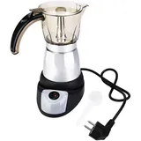 Elektrische Mokkakanne Mit Großem Fassungsvermögen, Espressomaschine, Kaffeemaschine, Sichere Und Robuste Aluminiumlegierung, Benutzerfreundlicher Griff, Komfortabel, Eu-stecker, 150 Ml (300 Ml)
