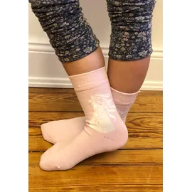 H.I.S. Socken H.I.S, Mädchen, Gr. 27-30, bunt (bunt, gemustert), Baumwollmischung, uni und gemustert, elastisch, Socken Socken, mit Pferdemotiven