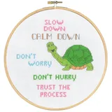 Permin Kreuzstich Stickpackung mit Stickrahmen Langsam Zählmuster