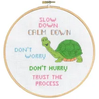 Permin Kreuzstich Stickpackung mit Stickrahmen Langsam Zählmuster