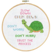 Permin Kreuzstich Stickpackung mit Stickrahmen Langsam Zählmuster