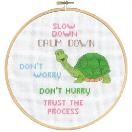 Permin Kreuzstich Stickpackung mit Stickrahmen Langsam Zählmuster