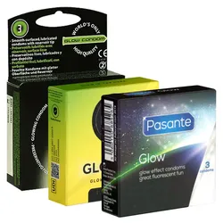 Kondomotheke® Glow Mix Nr.1 - 3 Sorten Leuchtkondome (9 Kondome) 9 St
