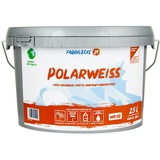 Farbklecks24 polarweiss 2,5L (versch. Größen) premium Wandfarbe, weiß, hohe Deckkraft